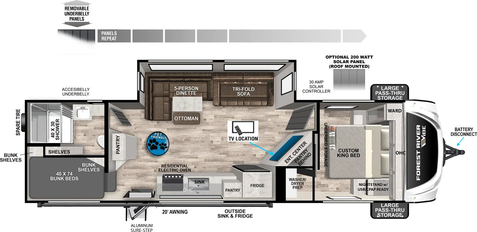 Vibe 2600BH Floorplan